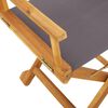 vidaXL Chaises pliables de jardin lot de 8 gris fonc&eacute; tissu