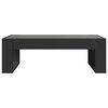 vidaXL Table basse avec LED infini noir 90x53x30 cm