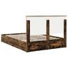 vidaXL Lit de Rangement Ch&ecirc;ne fum&eacute; 160 x 200 cm Bois d'ing&eacute;nierie