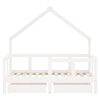 vidaXL Cadre de lit enfant tiroirs blanc 70x140 cm bois de pin massif
