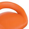 vidaXL Tabouret de bar Orange Similicuir