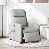 vidaXL Fauteuil de massage inclinable électrique gris nuage tissu