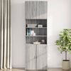 vidaXL Armoire murale sonoma gris 80x42,5x64 cm bois d'ing&eacute;nierie