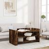 vidaXL Table basse ch&ecirc;ne fum&eacute; 100x50x50 cm bois d'ing&eacute;nierie
