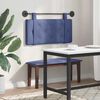 vidaXL T&ecirc;te de lit suspendue Bleu police 100 x 55 x 5 cm Velours