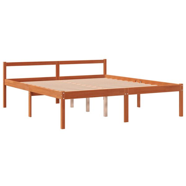 vidaXL Lit pour personne âgée sans matelas 150x200 cm bois pin massif