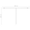 vidaXL Auvent automatique sur pied 400x350 cm Crème