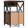 vidaXL Cabinet de chevet avec tiroir 2 pcs Ch&ecirc;ne brun 40 x 31 x 60 cm