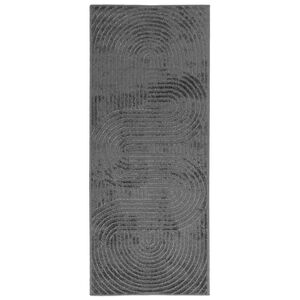 vidaXL Tapis de surface HUARTE Anthracite 150 x 80 cm Polyester