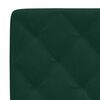 vidaXL Coussin de t&ecirc;te de lit vert fonc&eacute; 120 cm velours
