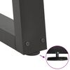 vidaXL Pieds de table à manger en forme de V 3 pièces Anthracite 90 x (72-73,3) cm Acier