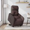 vidaXL Fauteuil inclinable marron fonc&eacute; tissu