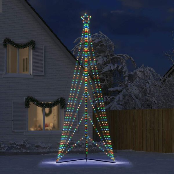 vidaXL Sapin de Noël à LED 861 LED colorées 478 cm