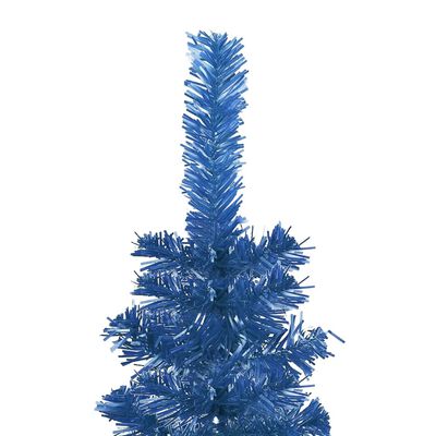 vidaXL Sapin de Noël étroit Bleu 240 cm