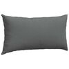 vidaXL Coussins de canapé 2 pcs Gris foncé 80 x 40 cm tissu