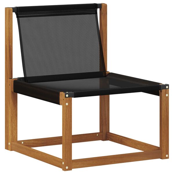 vidaXL Canap&eacute; d&rsquo;ext&eacute;rieur milieu et coin avec coussin 3 Pi&egrave;ce Naturel