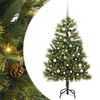 vidaXL Sapin de No&euml;l artificiel avec branches pliables et c&ocirc;nes 150 cm