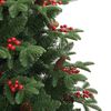 vidaXL Sapin de No&euml;l artificiel Vert 240 cm PVC, m&eacute;tal et plastique