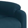 vidaXL Fauteuil inclinable de massage &eacute;lectrique bleu velours