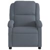 vidaXL Fauteuil inclinable de massage &eacute;lectrique gris fonc&eacute; velours
