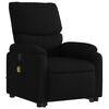 vidaXL Fauteuil de massage inclinable Noir Tissu