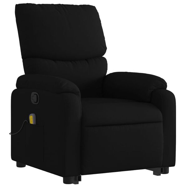 vidaXL Fauteuil de massage inclinable Noir Tissu
