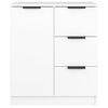 vidaXL Buffets 2 pcs blanc 60x30x70 cm Bois d'ingénierie