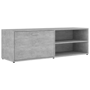 vidaXL Meuble TV Gris b&eacute;ton 120x34x37 cm Bois d&rsquo;ing&eacute;nierie