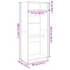 vidaXL Garde-robe chêne sonoma 80x50x200 cm bois d'ingénierie