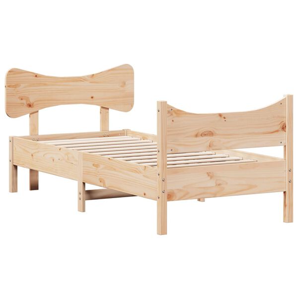 vidaXL Cadre de lit sans matelas 90x190 cm bois de pin massif