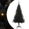 vidaXL Sapin de No&euml;l Noir 150 cm PVC
