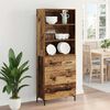 vidaXL Haut Armoire Bois ancien 69,5 x 34 x 180 cm Bois d'ing&eacute;nierie