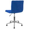 vidaXL Chaises pivotantes &agrave; manger lot de 2 Bleu Velours