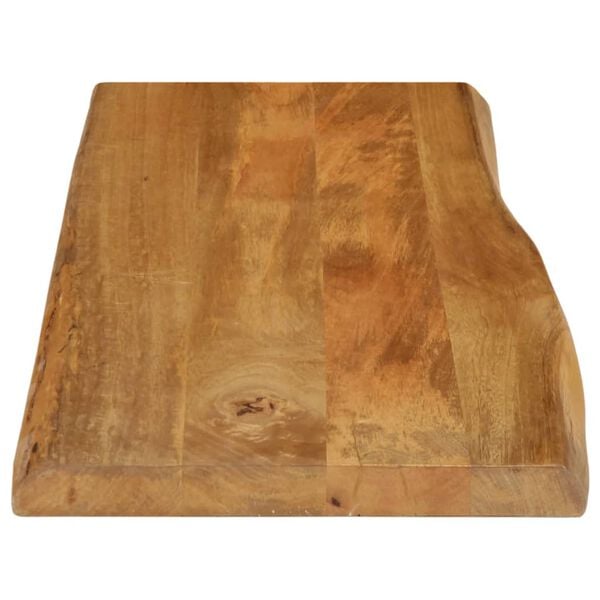 vidaXL Dessus de table 90x40x3,8 cm bord vivant bois massif manguier