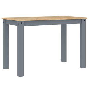 vidaXL Table &agrave; manger Panama gris 112x60x75 cm bois massif de pin