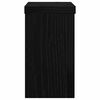 vidaXL Support de Plante 2 pcs Chêne noir 10 x 10 x 18 cm