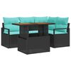 vidaXL Ensemble de canap&eacute; de jardin 5 pc 4-Nombre de places