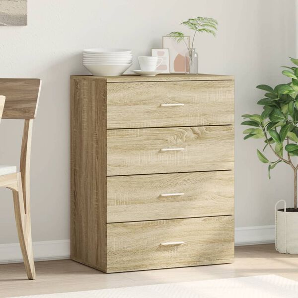 vidaXL Buffet chêne sonoma 60x39x80 cm bois d'ingénierie