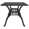 vidaXL Table de jardin noir 150x90x72 cm aluminium coul&eacute;