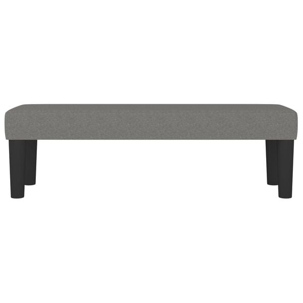 vidaXL Banc Gris fonc&eacute; 100x30x30 cm Tissu