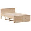 vidaXL Cadre de lit sans matelas avec t&ecirc;te de lit 120x200 cm bois pin