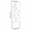vidaXL &Eacute;cran de confidentialit&eacute; de jardin Floral Rouill&eacute; 50 x 140 cm