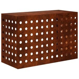 vidaXL Housse de climatiseur Rouill&eacute; 90 x 40 x 60 cm Acier patin&eacute;