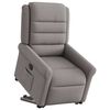 vidaXL Fauteuil inclinable &eacute;lectrique taupe tissu