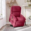 vidaXL Fauteuil inclinable de massage &eacute;lectrique rouge bordeaux