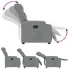 vidaXL Fauteuil inclinable &eacute;lectrique Gris clair Tissu