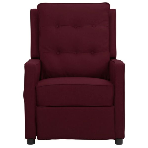 vidaXL Fauteuil de massage Violet Tissu