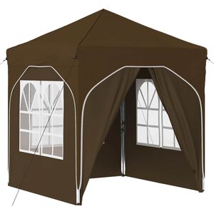 vidaXL Tente de f&ecirc;te pop-up 192 x 192 x 245 cm Taupe