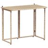 VidaXL Table de jardin pliante beige 90 x 51 x 75 cm polyrotin