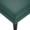 vidaXL Fauteuil long et coussin et accoudoir droit vert foncé velours